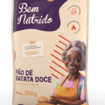 bem nutrido design de embalagens pao de batata
