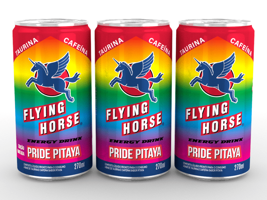 design de emabalagens flying horse