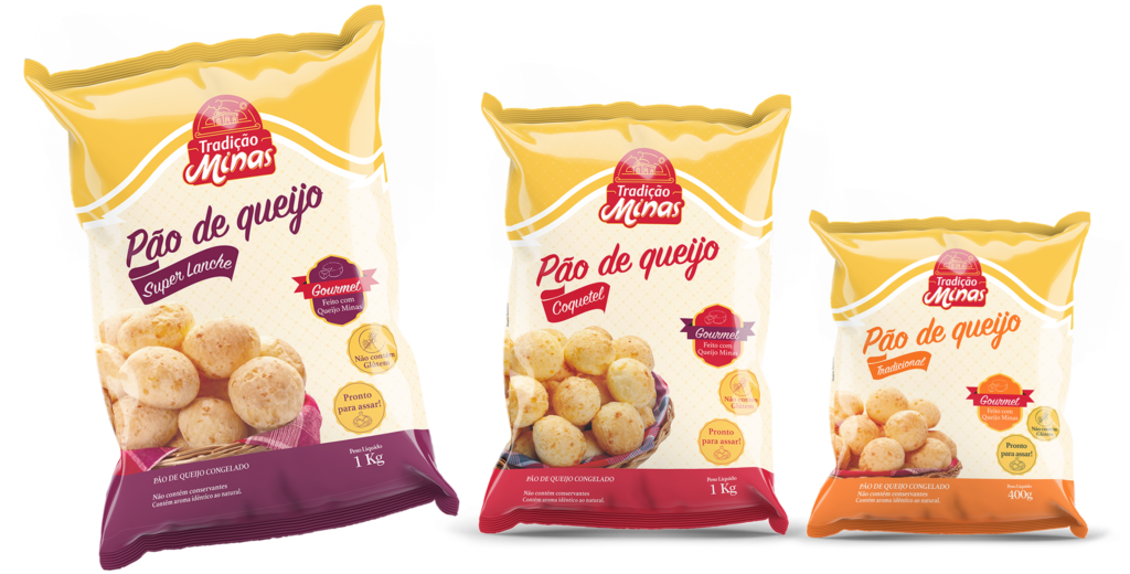 design de embalagem para pao de queijo