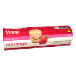 design embalagem recheado morango 120g